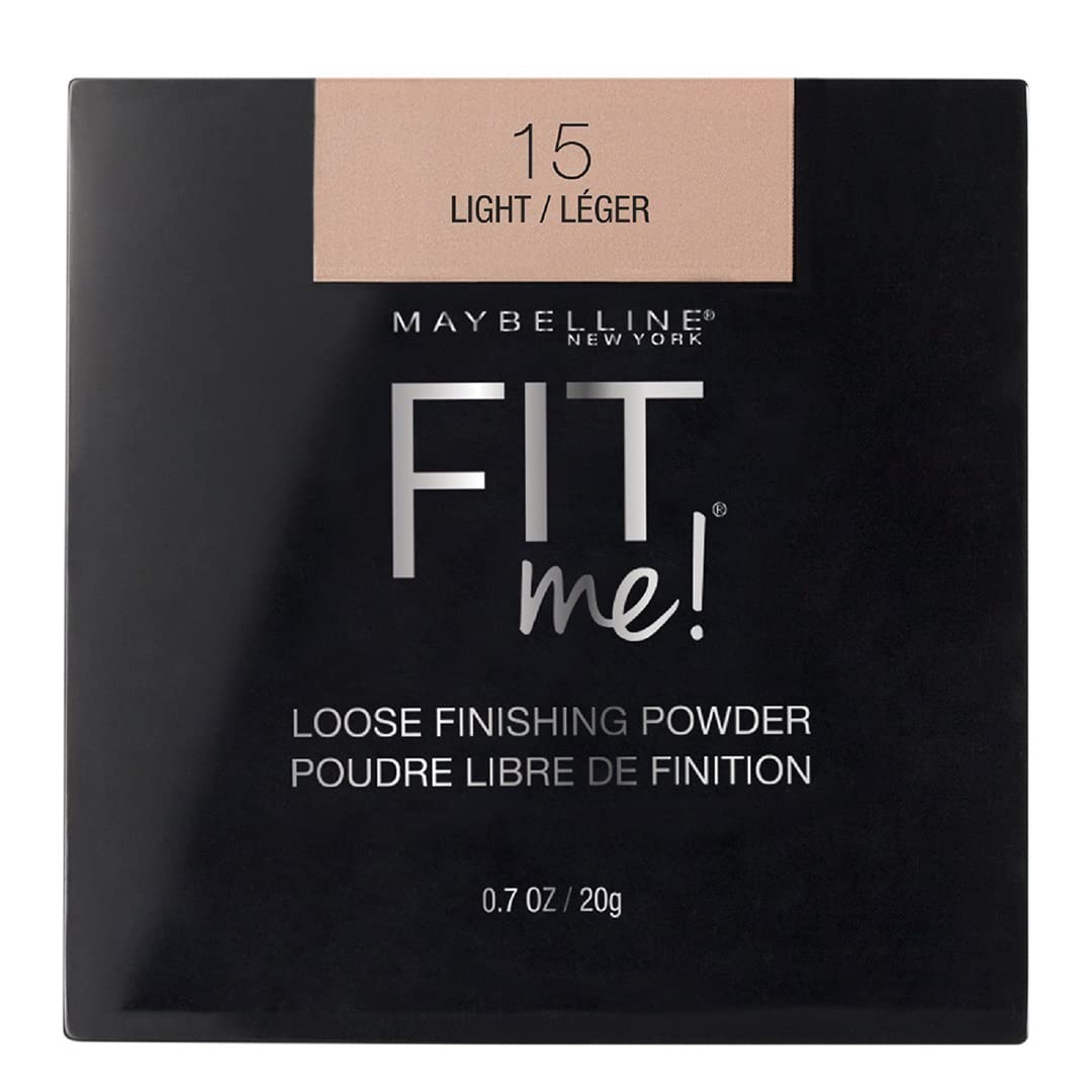 Maybelline Fit Me Loose Setting Powder, Face Powder and Finishing Makeup, Fair Light, 1 Count